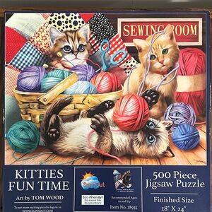 SunsOut Kitties Fun Time Jigsaw Puzzle - 500 Piece